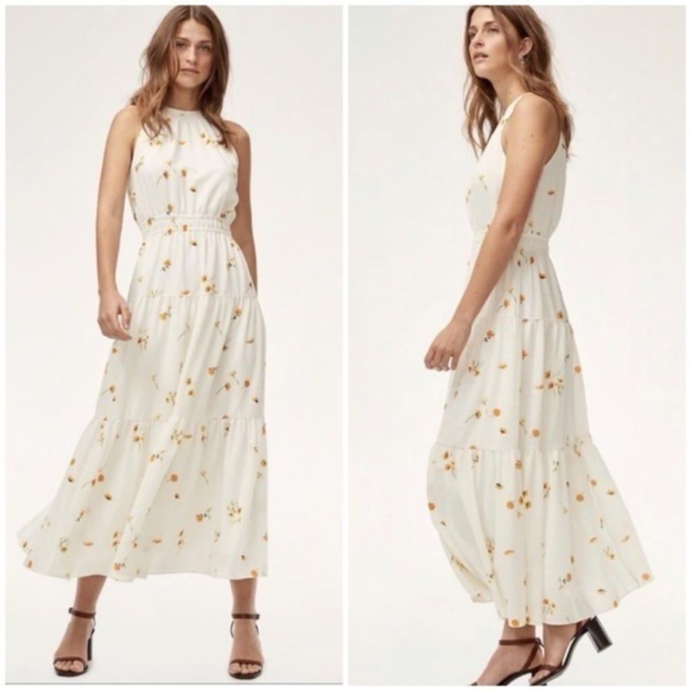 💋Aritzia Wilfred floral maxi dress. Size S